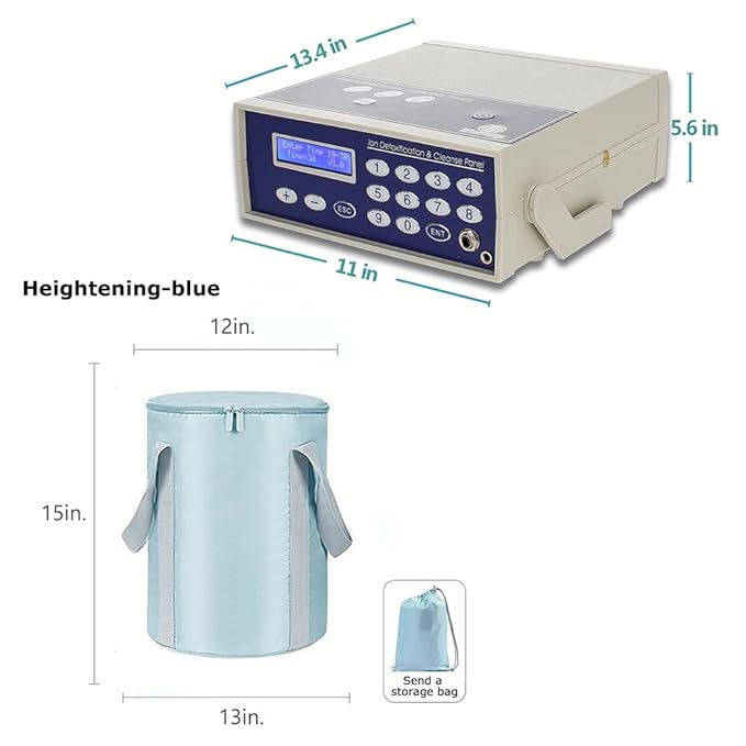 Ionic Foot Bath Detox Machine, Professional Ion Cleanse Ionic Detox Foot Bath Spa Machine with LED Display, Folding Foot Bucket,Far Infrared Belt, Spa at Home Detox As Birthday Gifts