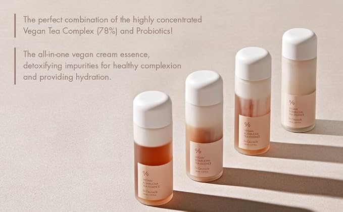 Dr.Ceuracle Vegan Kombucha Cream Essence Toner - Korean Skincare Hydrating Milky Toner with Kombucha Tea Extract, Centella Asiatica, Ceramide (150 ml / 5.07 fl. oz.)