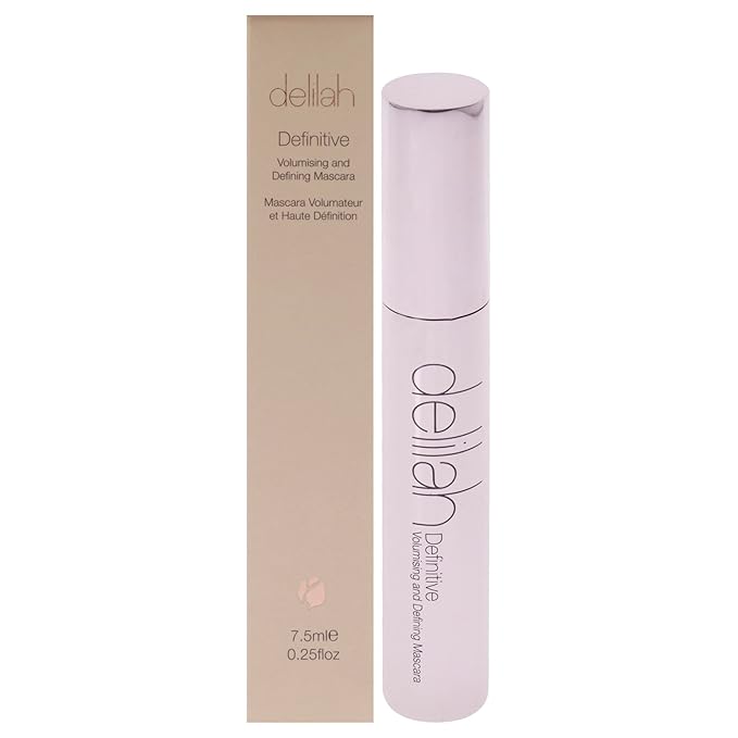 Definitive Volumising And Defining Mascara - Carbon - Unique Y-Shaped Brush - Strengthening, Lengthening Black Mascara For Soft Eye Lashes - Vegan - Cruelty free - 7.5 ml / 0.25 Oz