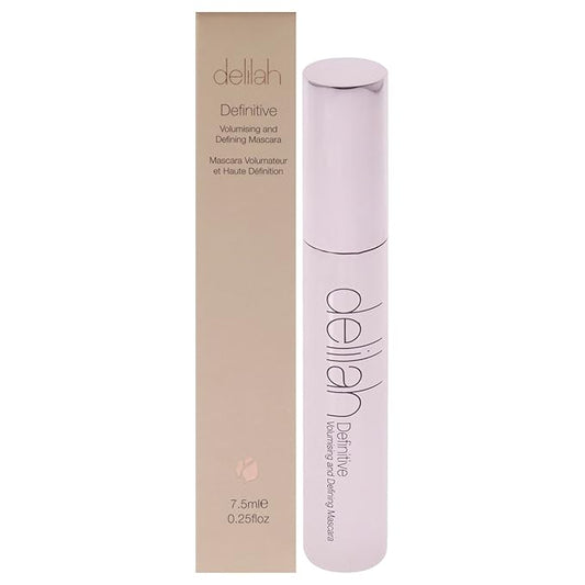 Definitive Volumising And Defining Mascara - Carbon - Unique Y-Shaped Brush - Strengthening, Lengthening Black Mascara For Soft Eye Lashes - Vegan - Cruelty free - 7.5 ml / 0.25 Oz