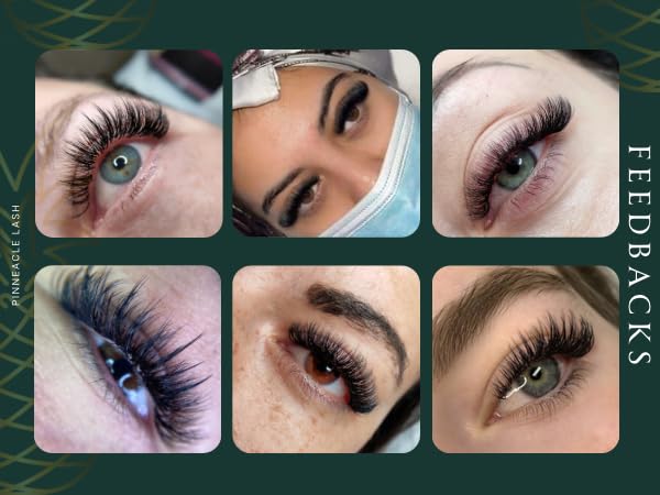 Promade XXL Box - 1200 FANS | Pinneacle Premade Volume Fans For Eyelash Extensions | 8 sizes-in-1 Box | 9mm-16mm | C, CC, D & L curl | 0.07 | 6D Volume (C curl)