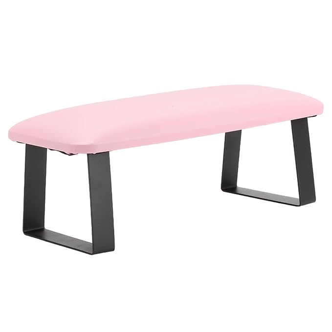 VOCOSTE Arm Rest for Nails Tech, Non-Slip Nail Arm Rest, Manicure Hand Rest with Detachable Brackets, Hand Rest for Nails Tech, Nail Hand Rest, Pink