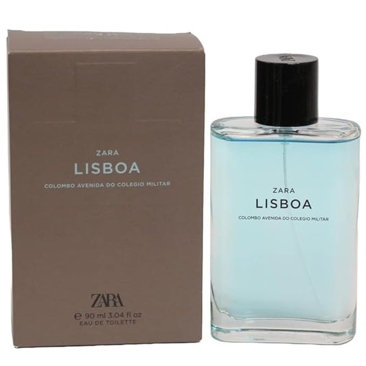 Zara Man Lisboa Colombo Avenida Do Colegio Militar Cologne for Men Fragrance EDT Eau De Toilette 90 ML (3.04 FL OZ)