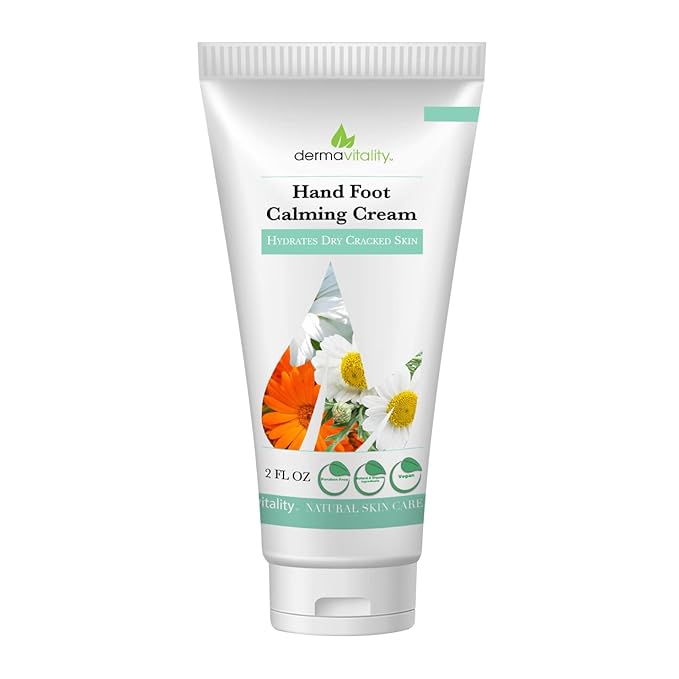 UltimateVitality Hand Foot Cream for For Oncology Patients, Intensive Natural and Organic Moisturizing Cream for sensitive Irritated Skin During Chemo Treatment - 2 Ounces