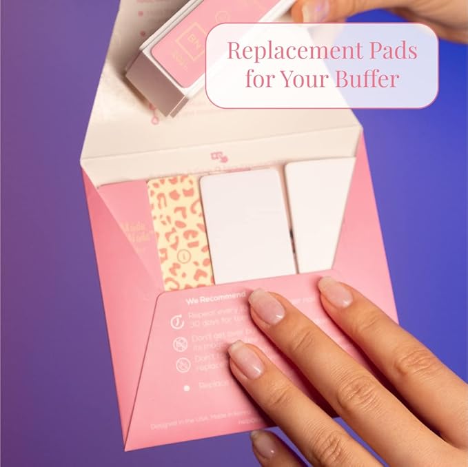 My Nails Are Perfect Nail Care Kit, Ultimate Shine 3 Way Nail Buffing Block, Cuticle Cream, Nail File and Replacement Buffer Pads (My Nails Are Perfect Nail Care Kit)