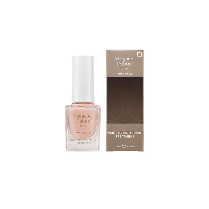 Margaret Dabbs London Pure Nail Strengthening Treatment - Nail Care with Buriti and Jojoba Oils - Restores Damaged Nails and Cuticles - 0.34 oz
