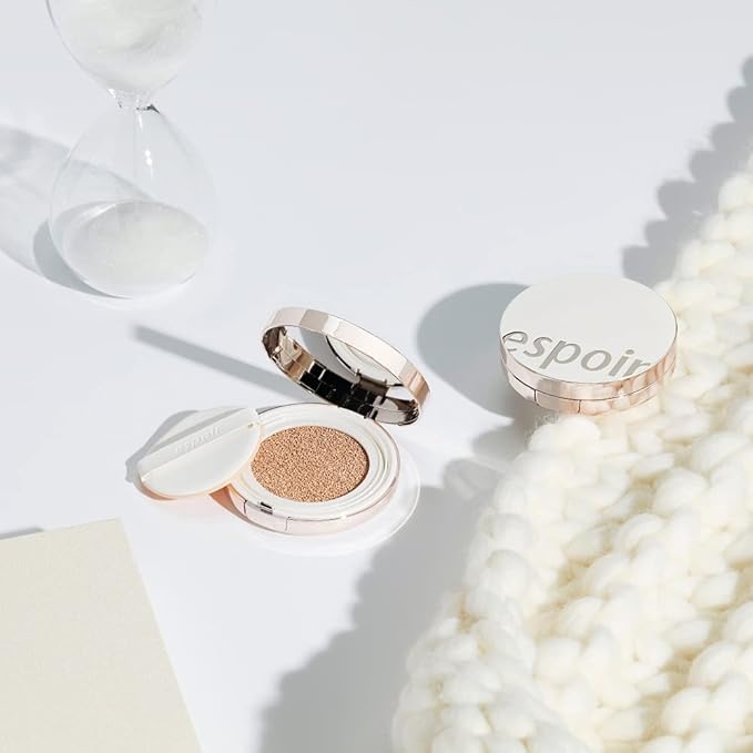 ESPOIR Pro Tailor Be Powder Cushion Foundation SPF42 PA++ #4 Beige (13g+refill 13g) | A Soft Cushion Foundation of a Light Texture & Long Lasting Weightless Full Coverage | Korean Makeup