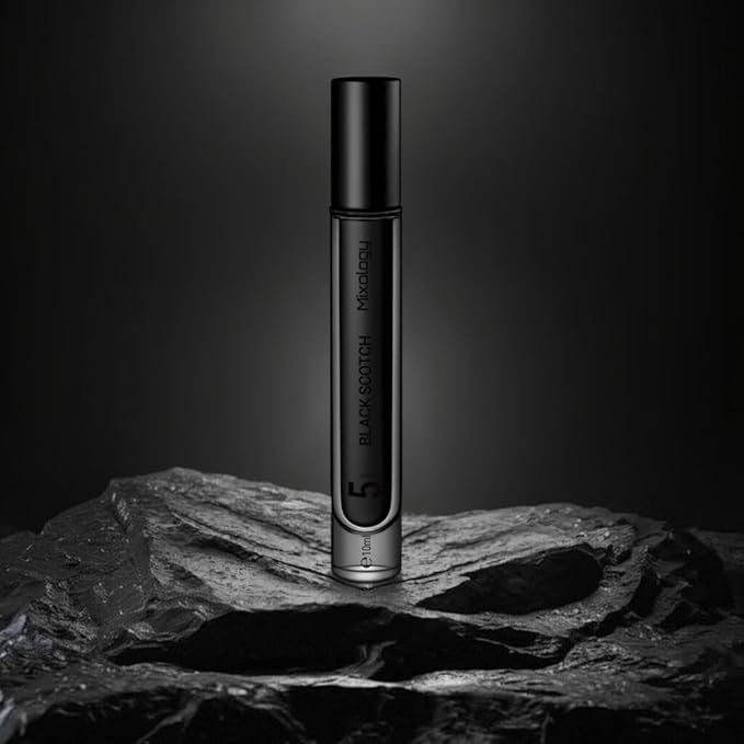 Black Scotch Eau de Parfum – Mixture Black Afghano + Blk Opium Unisex Perfume 0.34 Fl Oz (10ml)