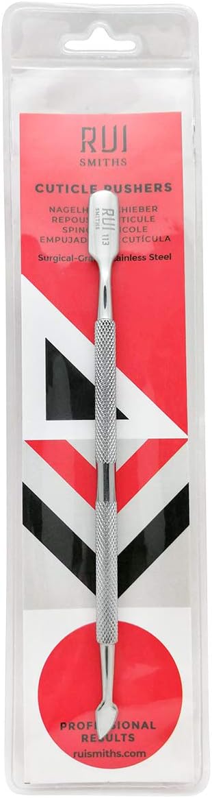 Rui Smiths Professional Double Ended Stainless Steel Metal Pusher (Cuticle Pusher) Bundle - Styles No. 111 and 113