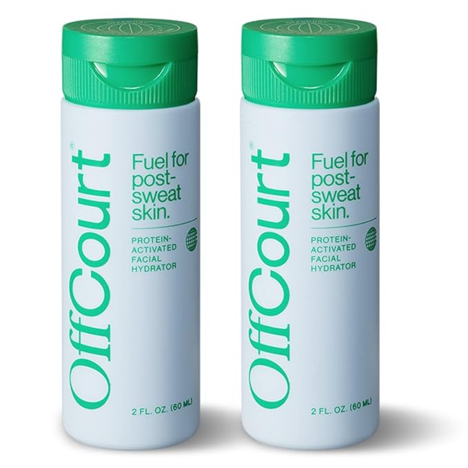 OffCourt Face Moisturizer for Men - Light, Non-Greasy, Oil-Free Men’s Face Lotion with Prebiotics and Vitamin C - Hydration and Firmness for All Skin Types (2oz, 2 Pack)