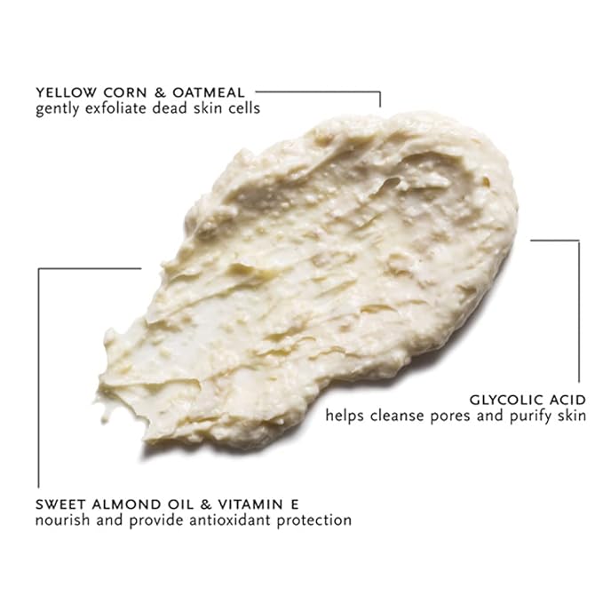 ARCONA Golden Grain Gommage - Retinol, Glycolic Acid, Aloe Vera, Olive Fruit Oil + Vitamin E, Cleanses, Exfoliates, Tones + Brightens 3.4 oz. Made In The USA