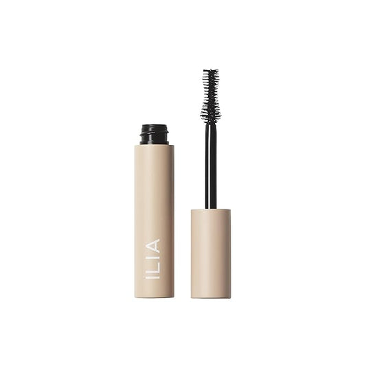 ILIA - Fullest Volumizing Mascara | Non-Toxic, Vegan, Cruelty-Free, Smudge + Flake-Free, Safe For Sensitive Eyes, For Fuller, Thicker, & Healthier Lashes (Full Size, 0.32 fl oz | 9.5 ml)