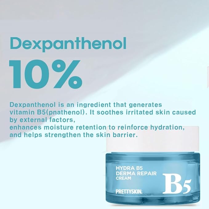 Hydra Vitamin B5 Derma Repair Cream for Face–Strengthen skin Barrier with Niacinamide 10% Dexpanthenol & Centella Asiatica Extract-Korean Skin care - 1.75fl.oz.(52ml)