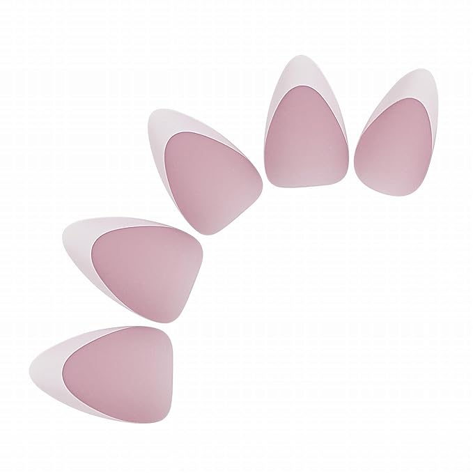 Allkem Soft Gel Nail Tips - Extra Short French Stiletto Nail Extensions Kit - 12 Sizes Long Full Cover Nails - Neutrals - Chic (360 Pieces)