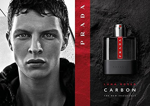 Prada Luna Rossa CARBON for Men Eau de Toilette Spray, 3.4 ounce