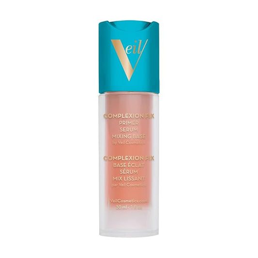 Veil Cosmetics Complexion Fix 3-in-1 Primer - Serum, Mixing Base, Primer - Pore Minimizing - Hydrate, Brighten & Soothe - Smooths Wrinkles & Fine Lines - Extend Makeup Wear - Vegan - Beautiful Skin