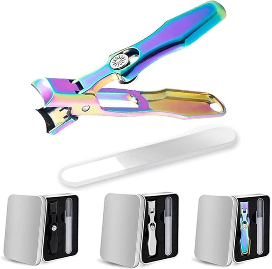 Luxgrip Nail Clippers, Sherum Nail Clipper, Satismoon Nail Clipper, German Nail Clippers for Men, Nail Professional Nail Clippers with Catcher, Ultra Comfort Clip Nail Clippers for Men (Color)