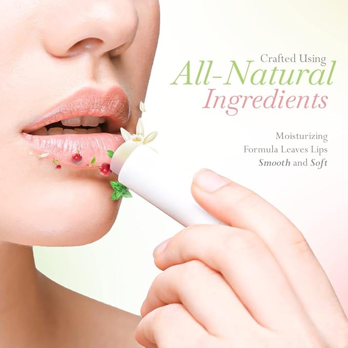 Lip Balm Bulk Unlabeled - Made in USA 18 Pack Vanilla Bulk Chapstick - Natural Ingredients Vitamin E Shea Butter - Custom Chapstick Bulk For Party & Wedding Favors