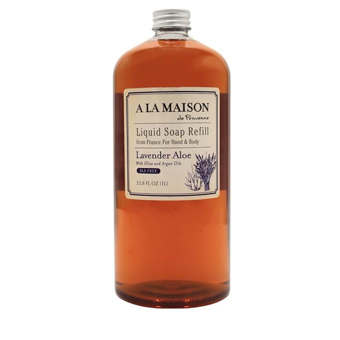 A LA MAISON Lavender Aloe Liquid Soap Refill 33.8Fl Oz/pack 6