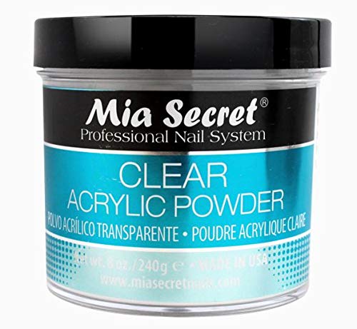 MIA SECRET Acrylic Powder 2pc Set - Clear + Pink 8 oz
