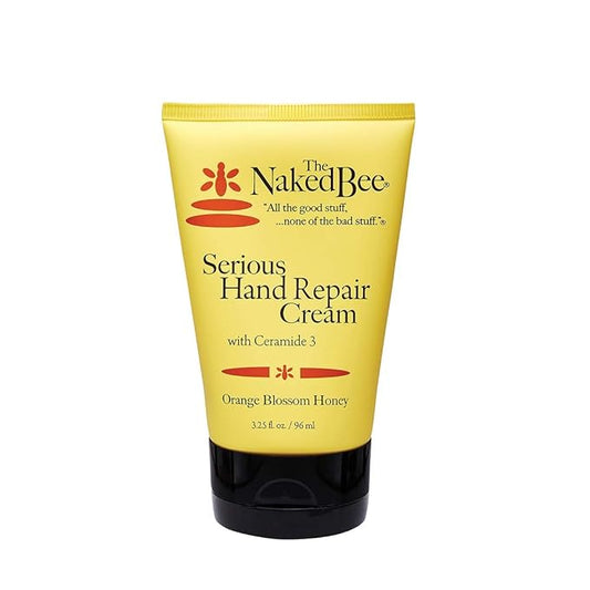 The Naked Bee Orange Blossom Honey Hand Cream (3.25 oz) Intensive Nourishing Cream for Smoother and Softer Hand - Deep Moisture and Repair for Dry Skin