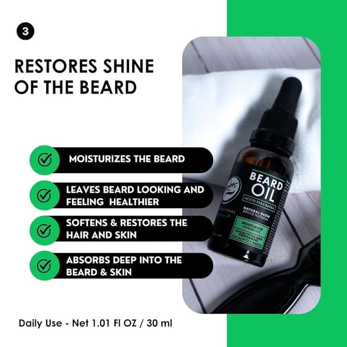 Rolda Beard Care Kit For Men - Beard Grooming Set Includes Beard Shampoo, Beard Conditioner, After Shave, Beard Oil, And Mixed Boar Hair Beard Brush - Beard Care For Sensitive Skin