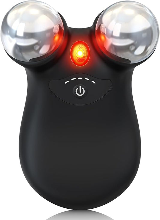 Microcurrent Facial Device,Latest Red Light Technology,Enhances The Ability to Lift The Face and Tighten The Skin,Facial Wrinkle Equipment,Smart Photon Micro-Current Device,Model:EP-300. (Black)