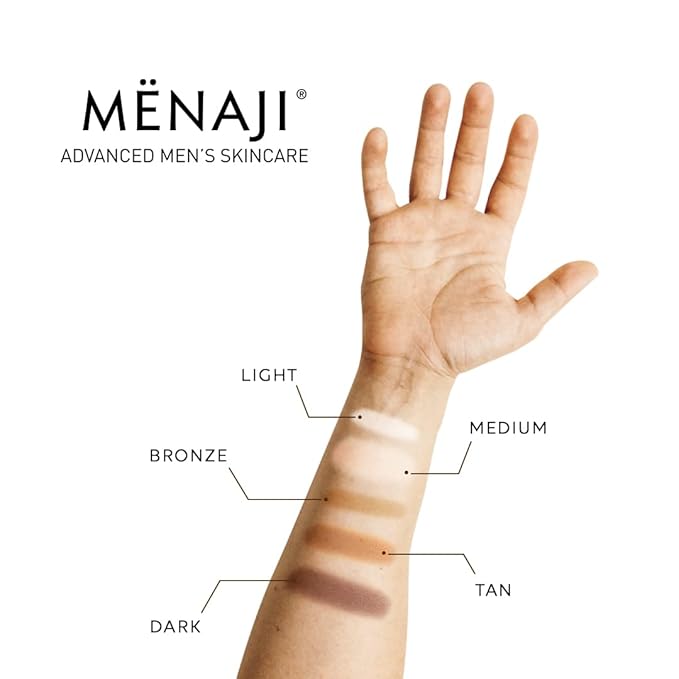MËNAJI Anti-Shine Powder (HDPV) - Anti-Shine Face Make-Up for Men - Natural Looking Makeup - Mens Cosmetics - Bronze