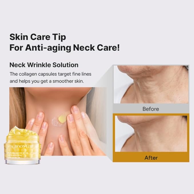 SUNGBOON EDITOR Deep Collagen Retinol Power Boosting Capsule Cream | Microneedling, White Spicules, Skin Firming, Hydration for Dry Skin, Wrinkles, Face Moisturizer, Retinol Cream for Face, 1.69 fl.oz