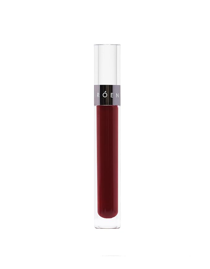 RÓEN Natural Kiss My Liquid Lip Balm | Vegan, Cruelty-Free, Clean Makeup (Scout - Deep Berry)