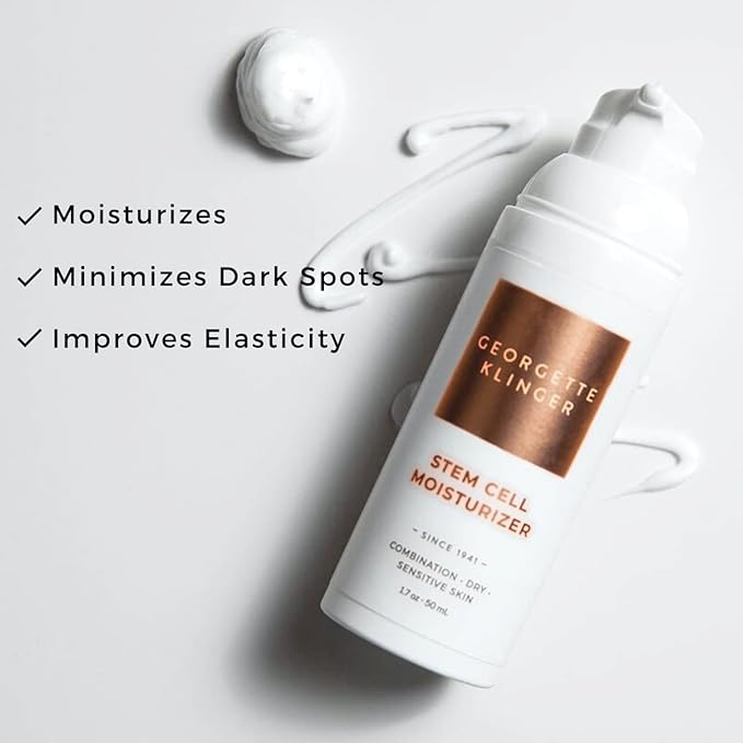 Stem Cell Moisturizer - Anti-Aging Facial Cream with Vitamin E, Hydrates, Boosts Cell Turnover, Improves Skin Elasticity to Visibly Reduce Lines, Dark Spots and Wrinkles - 1.7 oz by Georgette Klinger