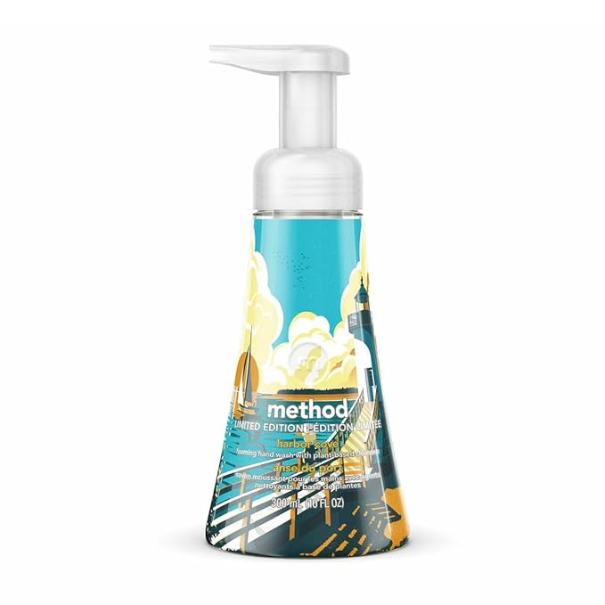 Method Set of 6 Limited Edition Handsoap - Green Cleaning - Cruelty-Free- Biodegradable formula made with plant-based cleansers + without parabens or phthalates (6, Foaming Harbor Cove)