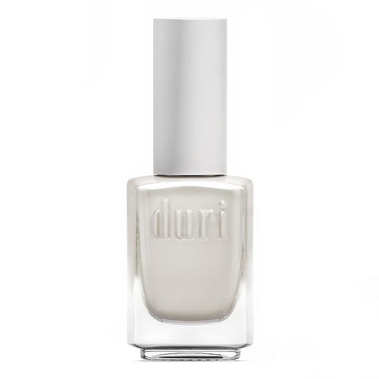 duri 218 I Do Nail Polish, White Metallic Shimmer, Semi Sheer Coverage, Fast Drying, 0.45 Fl Oz