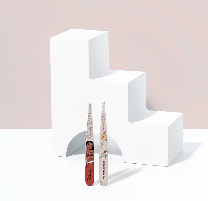 Tweezerman Moana Slant Tweezer - Eyebrow Tweezers for Women and Men