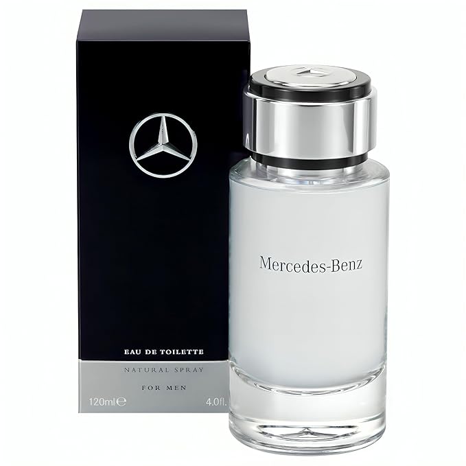 Mercedes-Benz For Men - Elegant Fragrance With Woody, Sensual Musky Notes - Mesmerize The Senses With Original Luxury Men’s Eau De Toilette Spray - Endless Day Through Night Scent Payoff - 4 OZ