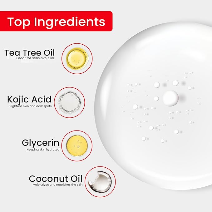 Kojie San Skin Brightening Soap – The Original Kojic Acid Soap that Reduces Dark Spots, Hyper-pigmentation, & other types of skin damage with Flawless Beauty Tag – 100g x 6 Bars