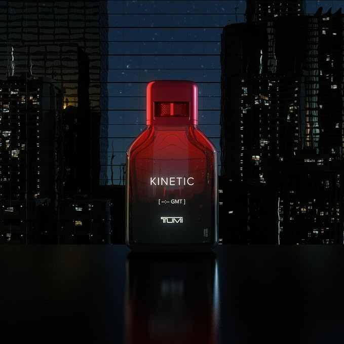 TUMI KINETIC [--:-- GMT] - Liquid Perfume Fragrance for Men - Masculine & Spicy Cologne with Smoky & Woody Notes - 1.7 oz