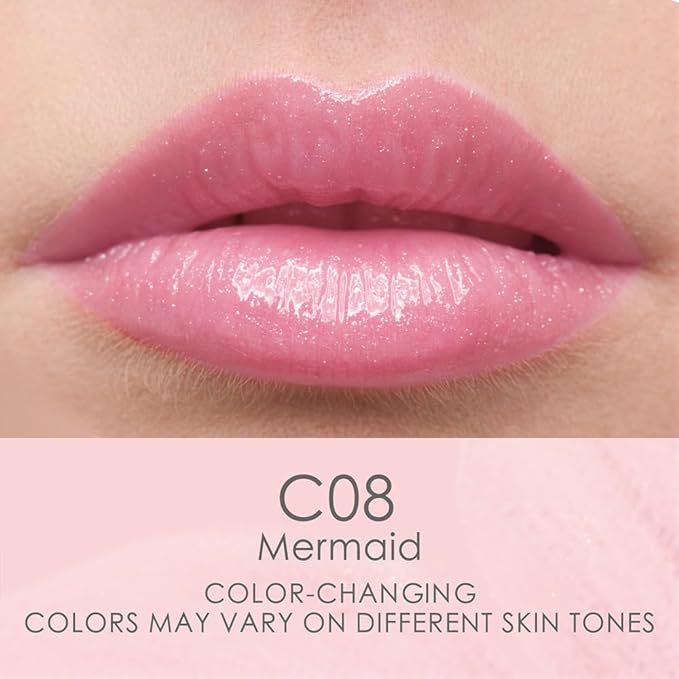 CATKIN Lip Balm Color Tinted Changing Lipstick Ultra Hydrating Lip Moistrurizer Chapstick with Vitamin E Nourishing For Cracked & Dry Lips 0.12 oz 2pcs (04+08)