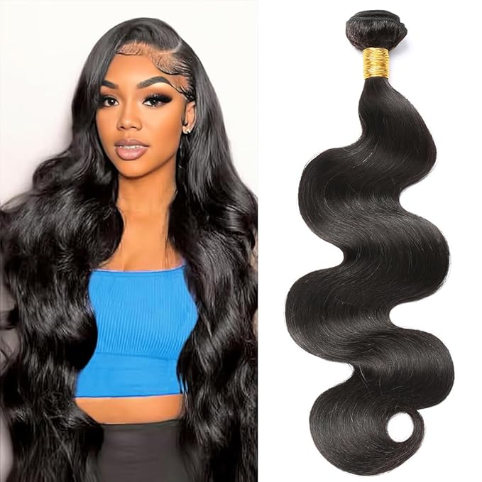 Body Wave Bundles Human Hair Extensions 32 Inch 100% Unprocessed Brazilian Human Hair Bundle Natural Black Hair Extensions