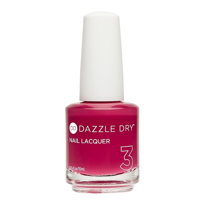 Dazzle Dry System Kit - Raspberry Rush, a raspberry with purple undertones. Full coverage cream. (5 Piece Kit)