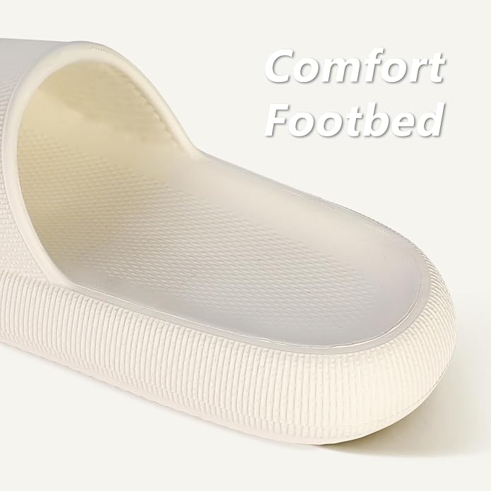 Menore Slippers for Women and Men Quick Drying, Parent-Child EVA Open Toe Soft Slippers, Non-Slip Soft Shower Spa Bath Pool Gym Beach House Sandals for Indoor & Outdoor