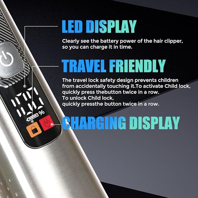 Beard Trimmer for Men, Mustache Electric Razors for Shaving Face and Body, Nose Hair Clipper, Waterproof All-in-one Shavers Grooming Kit Cordless Rechargeable, Gifts for Him