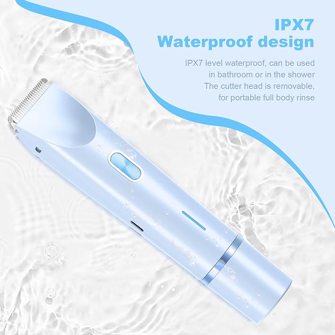 2025 New Glow Aura Bikini Shaver,Glowshave 2-in-1 Women's Body Shaver(Blue)
