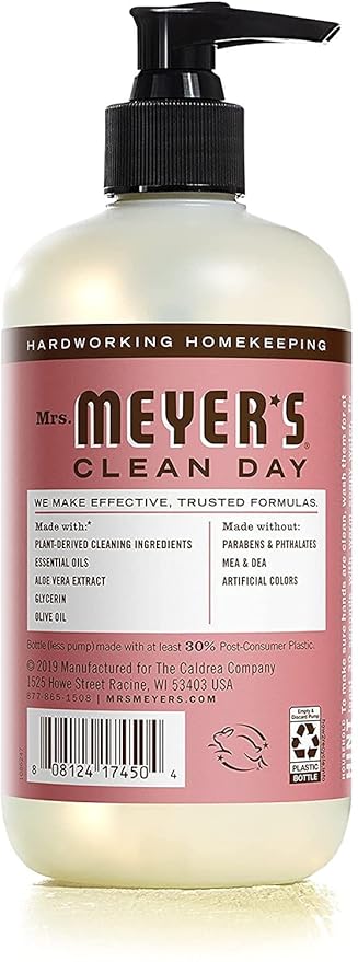 MRS. MEYER'S CLEAN DAY Holiday Hand Soap Bundle (Mint + Lilac + Daisy + Rose)