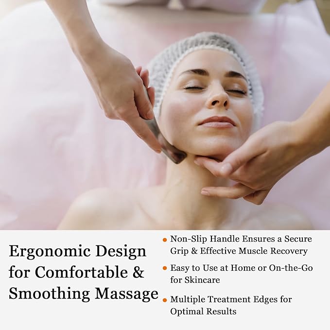 JWCASA Muscle Scraper Scar Tissue Massage Tools Foot, Neck, Knee, Leg Back Massager IASTM Tool for Physical Therapy & Plantar Fasciitis with 3 Pieces Set 18