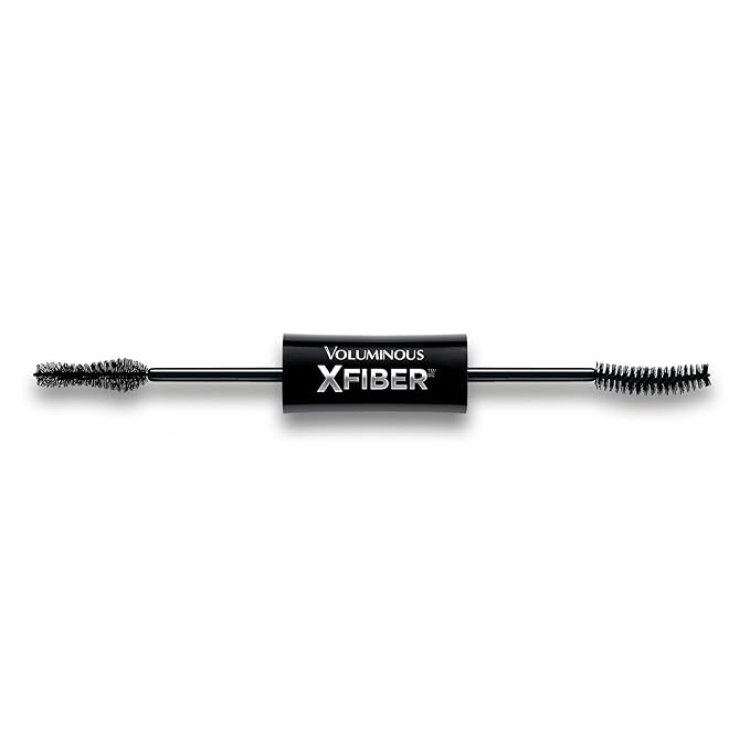 L’Oréal Paris Makeup Voluminous X Fiber Waterproof Mascara with Black Primer, Blackest Black, 1 Tube