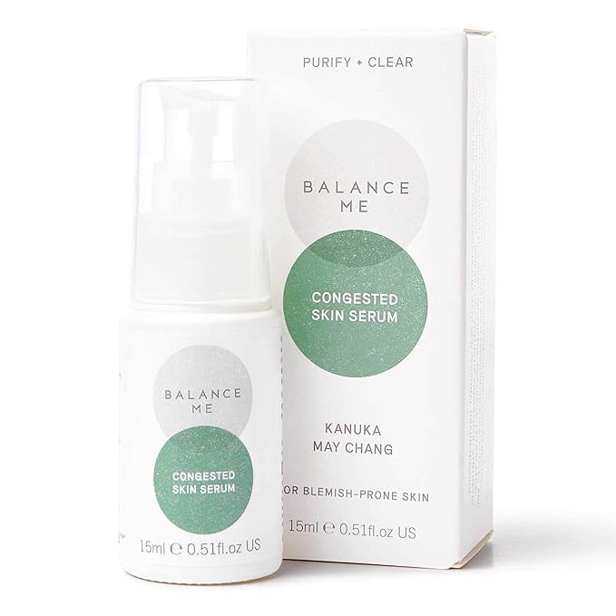 Balance Me Soothe + Clear Duo - Congested Skin Serum & Pure Skin Face Wash - Vegan & Cruelty-Free - For Blemish-Prone Skin