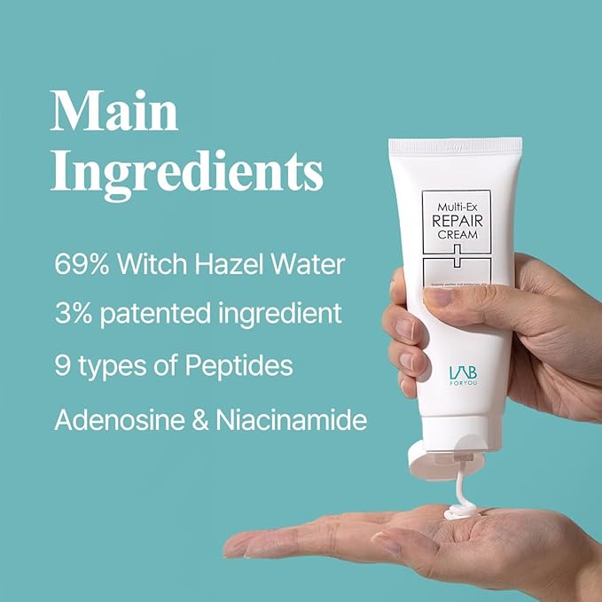 Lab for you] Multi-Ex Repair Cream | After laser treatment cream | EGF | Soothing Moisturizing Sensitive Skin | Facial Moisturizer | Skin-Relief | Skin Repair Restore 100ml/3.3fl.oz