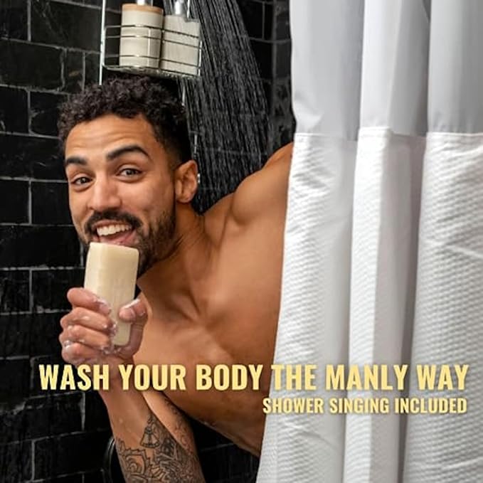 San Francisco Soap Company Man Bar Set of 3 10 oz. Soap Bars (Cardamom+Juniper, Midnight Amber, Exotic Musk + Sandalwood)