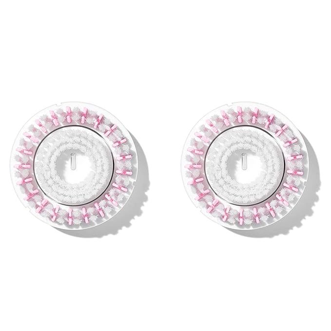 New Radiance Replacement Facial Cleansing Brush Head for Clarisonic Mia 1, Mia 2, Mia Fit, Alpha Fit, Smart Profile Uplift, 2 Count